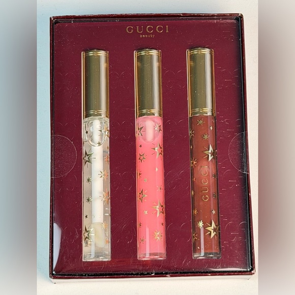 Gucci Other - Gucci Beauty Holiday Plumping Lip Gloss Set of 3 NEW in Box